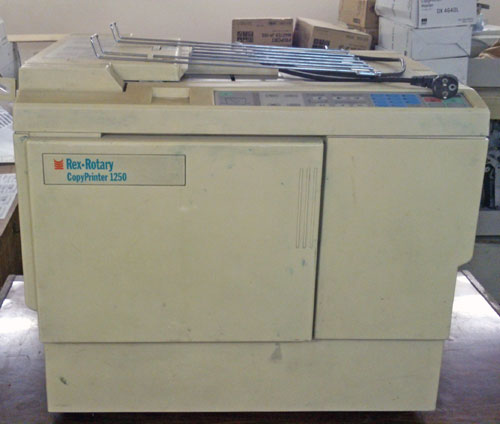 Ризограф (копи-принтер) Rex-Rotary 1250 CopyPrinter Ризограф (копи-принтер) Rex-Rotary 1250 CopyPrinter