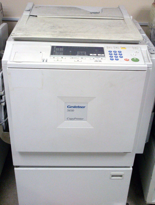  (-) CopyPrinter Gestetner 5430
