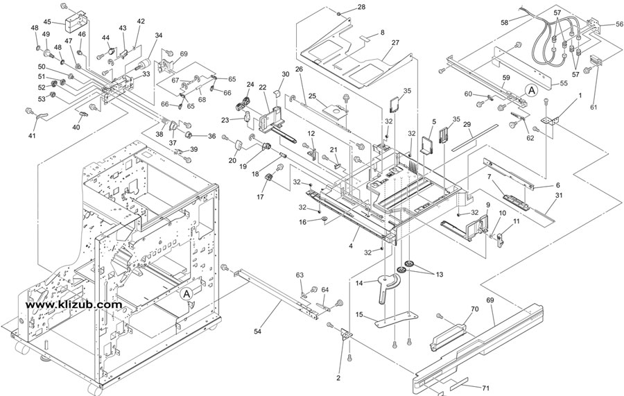 Internal Paper Feed Tray