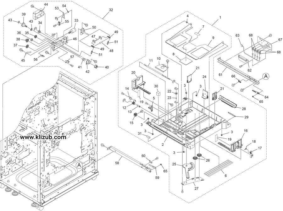 Internal Paper Feed Tray