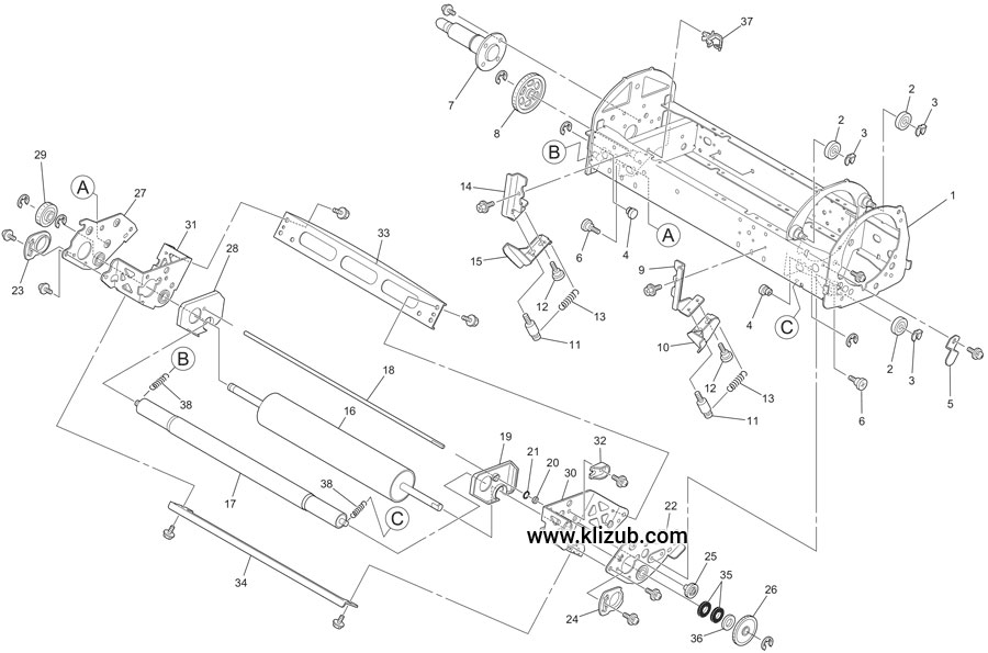 Drum Area (4) B4 models EZ-330,230