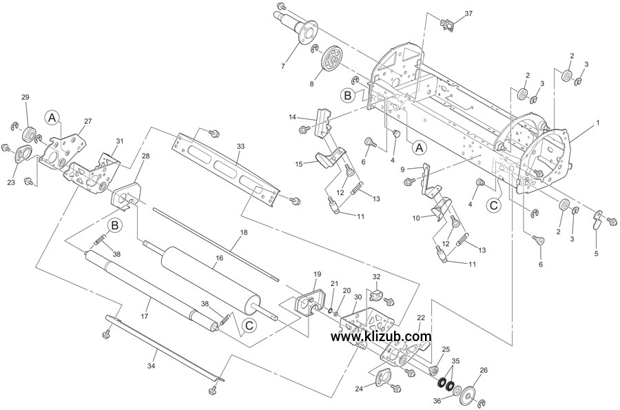 Drum Area (4) B4 models EZ-330, 230