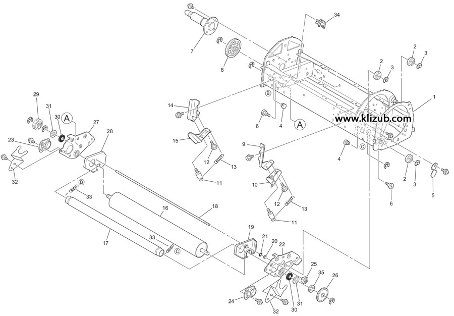 Drum Area (4):A3/Ledger models EZ590, 570, 390, 370