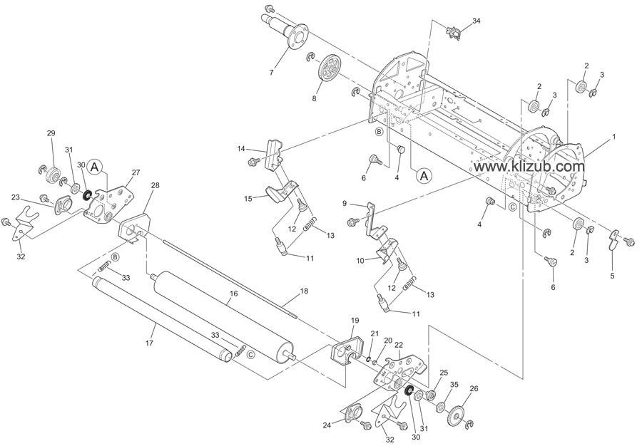 Drum Area (4):A3/Ledger models EZ590, 570, 390, 370