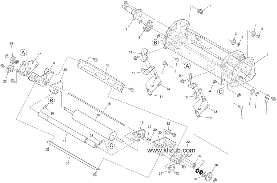 Drum Area (4) B4 models EZ-330, 230