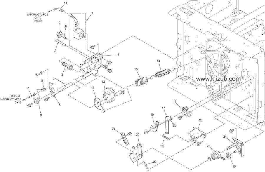 Drive Mechanism Area (2) (EZ3x0, 5x0) Drive Mechanism Area (2) (EZ3x0, 5x0)